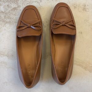 Jcrew bow flat loafer